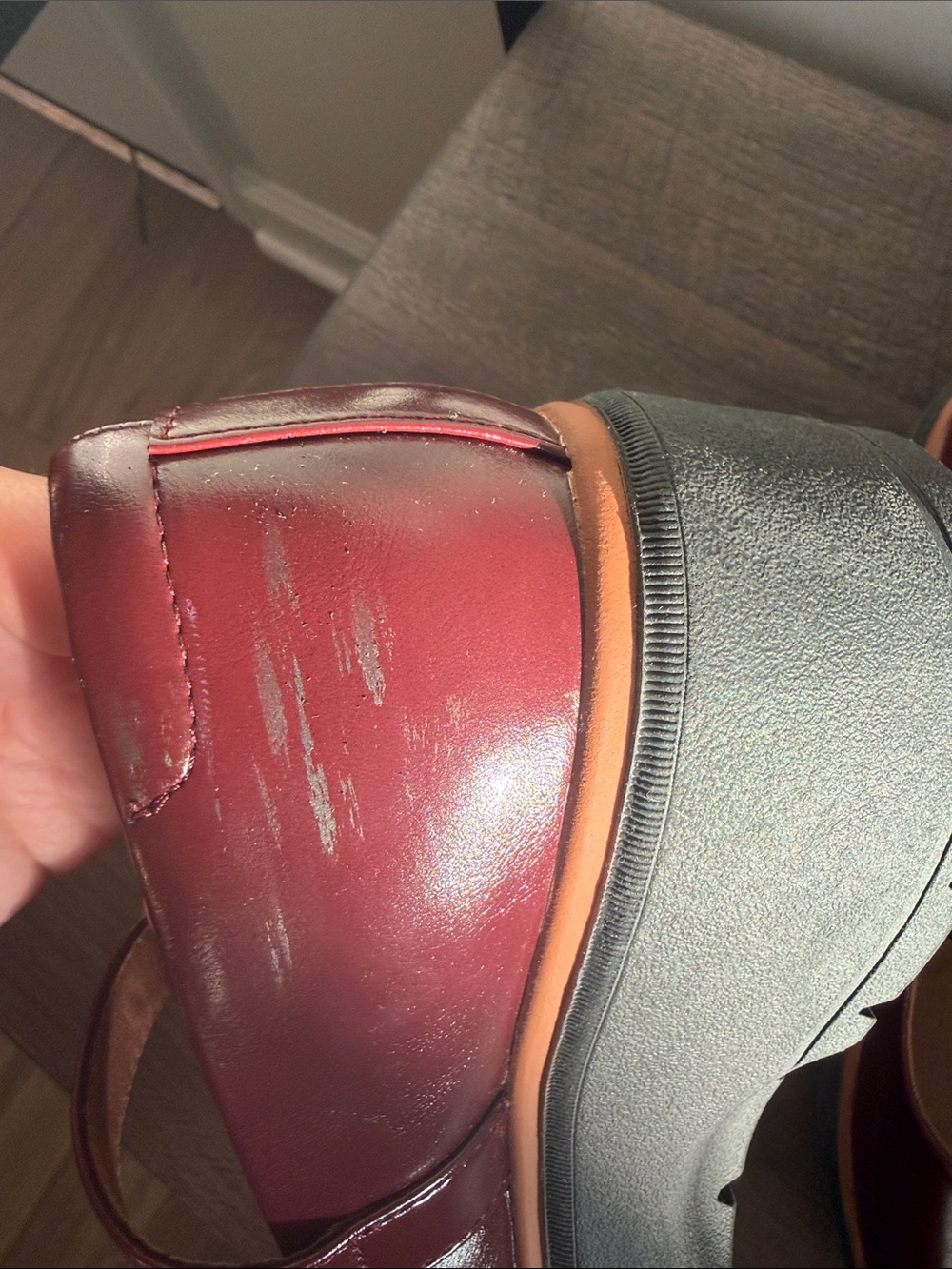 Dr. Scholl's Women’s Maroon Mary Jane Dress Shoes - Picture 4 of 7
